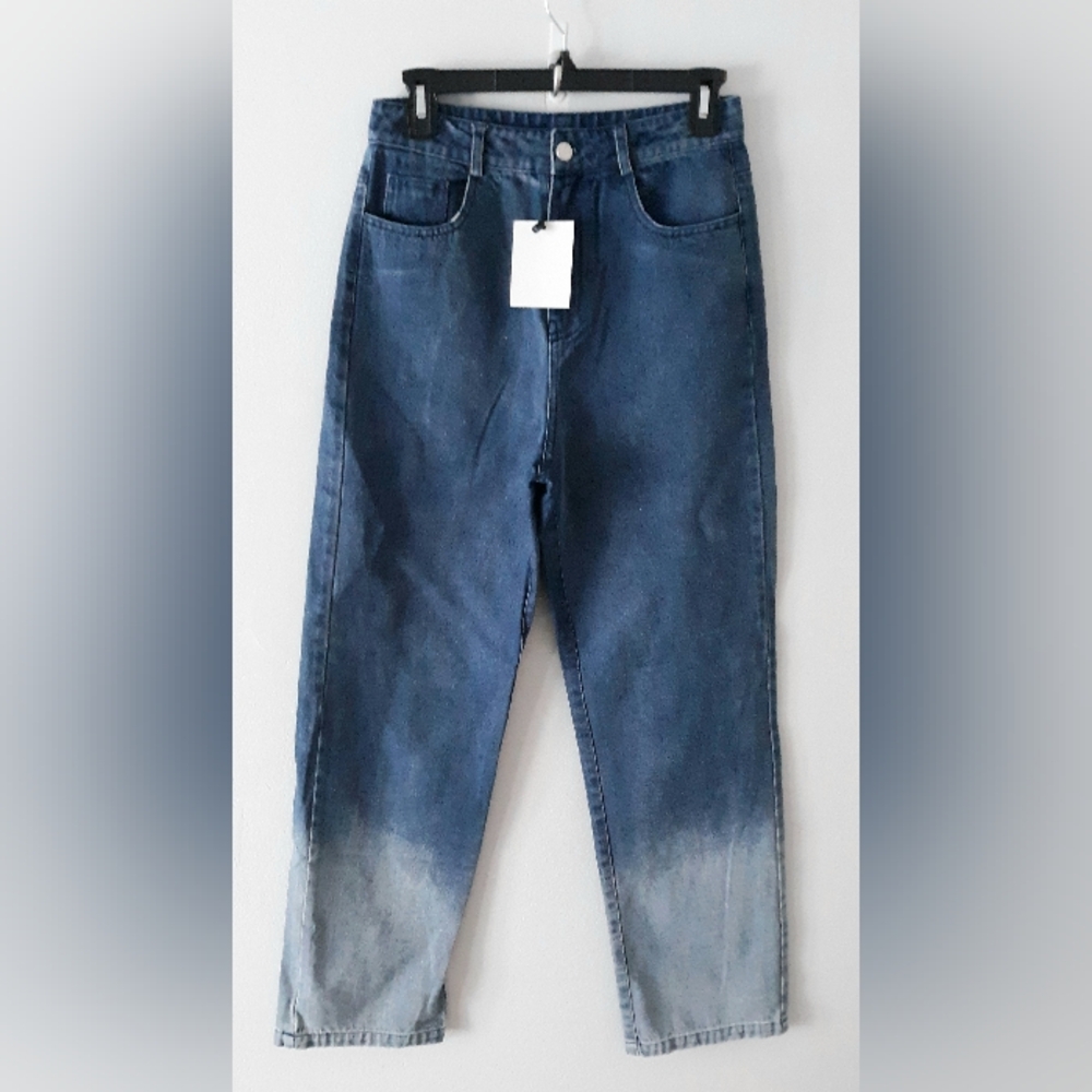Ombre Straight Leg Jeans